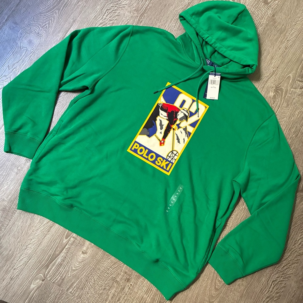 Ralph Lauren Polo Ski Hoodie XL Green NWT Stadium ’92